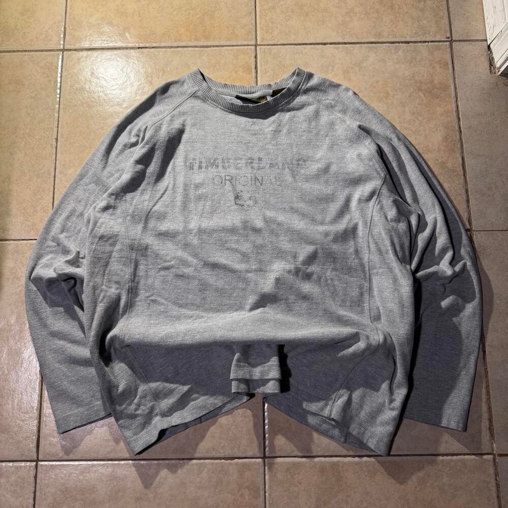 Y2k vintage gray timberland long Sleeve Shirt Size XL in Mens